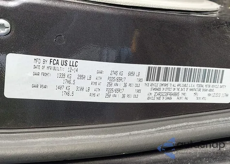 2015 Dodge Grand Caravan Sxt z USA, uszkodzony, nr VIN 2C4RDGCG9FR648805